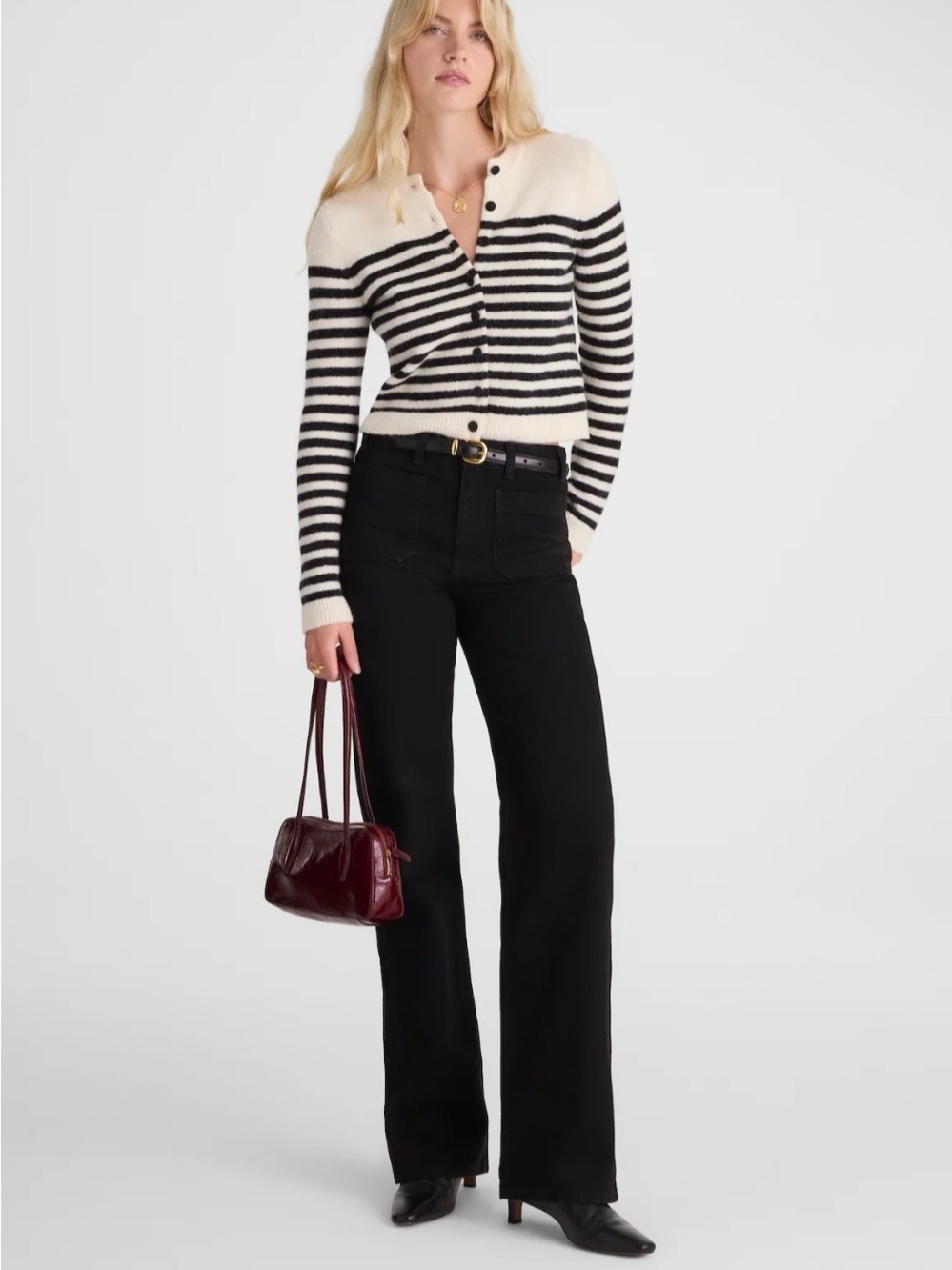 NEW Madewell The Cleo Straight Jeans Black 30